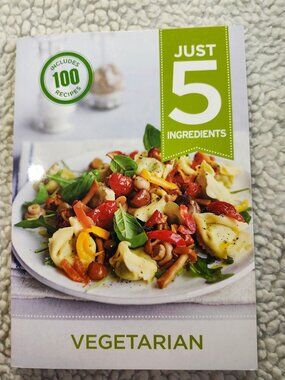 Hamlyn Just 5 Ingredients Vegetarian Cookbook Paperback 100+ Recipes 2015